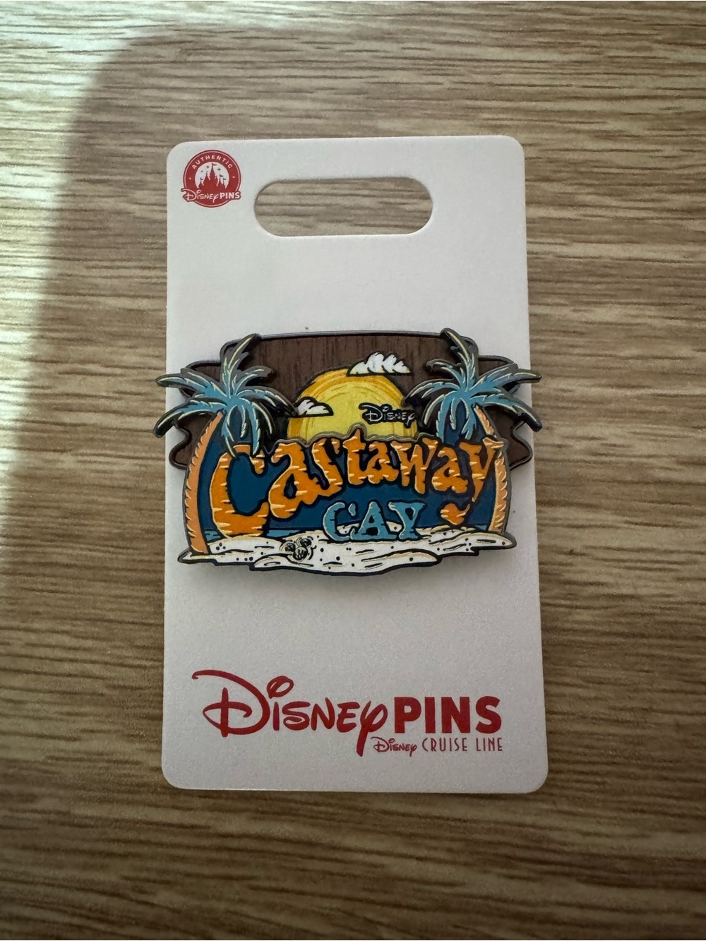 NEW 2026 DCL Disney Pin Trader Cruise Line Castaway Cay Pin Beach Palm Tree